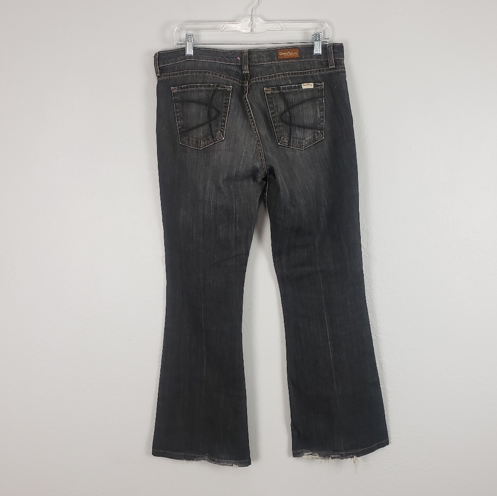 David Kahn Washed Black Mid Rise Flare Jeans Size 31×31 - Picture 5 of 16